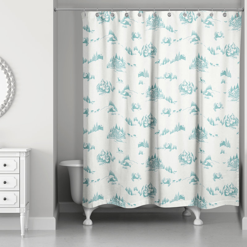 Rideau de douche simple Varda