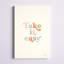 «Take It Easy Pastel» par Becky Thorns - Art textuel sur toile tendue-597583281