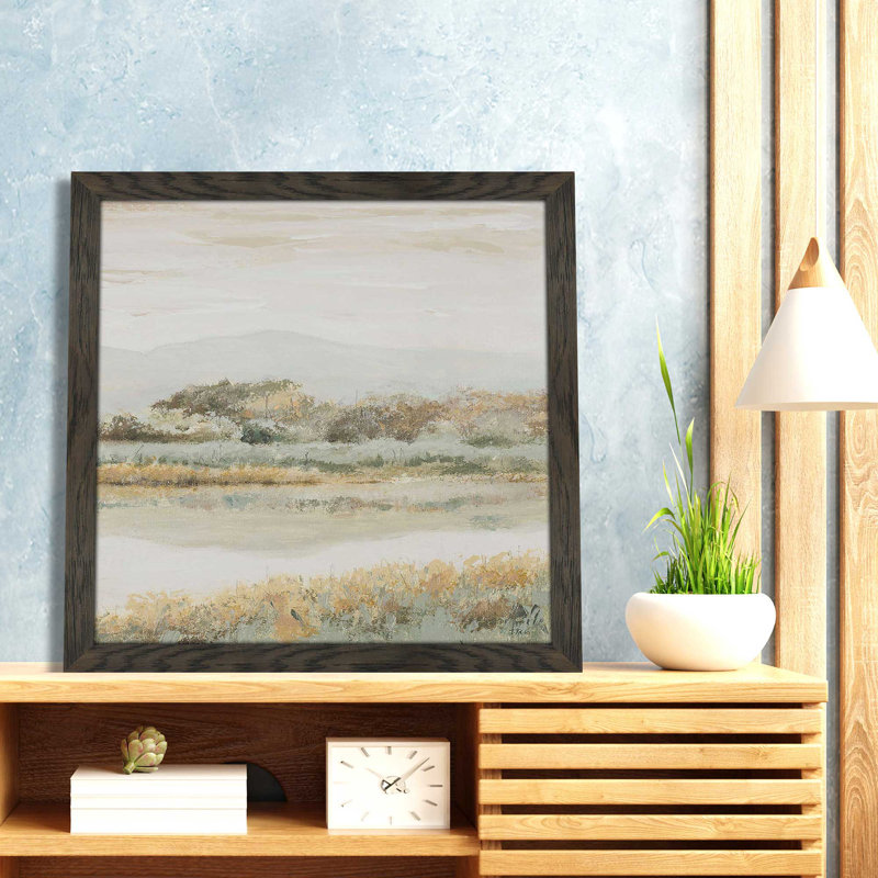 Rio Lindo II - Peinture, L 25,5 po x H 25,5 po, Cadre noir