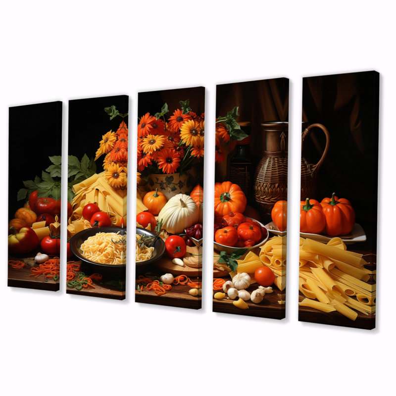 «Food Pasta Festival I», art mural sur toile