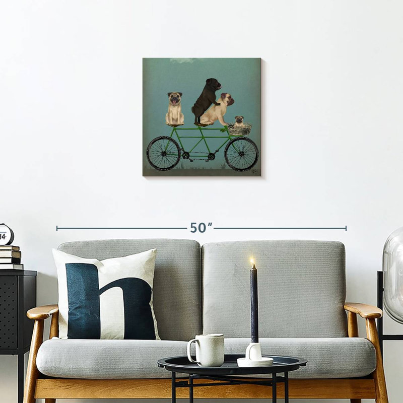 Brampt Pug Tandem, 20" H x 20" W