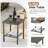 Aurora All-Weather Dark Gray Steel Outdoor Side Table