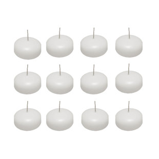 Bougies flottantes en cire - 12 unités (Ensemble de 12)