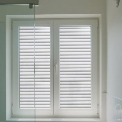 1 Piece 3D Static Blinds Glass Sticker, 11.8 x 39.3 Inch Glue-Free Static Window Privacy Sticker for Bedroom, Bathroom