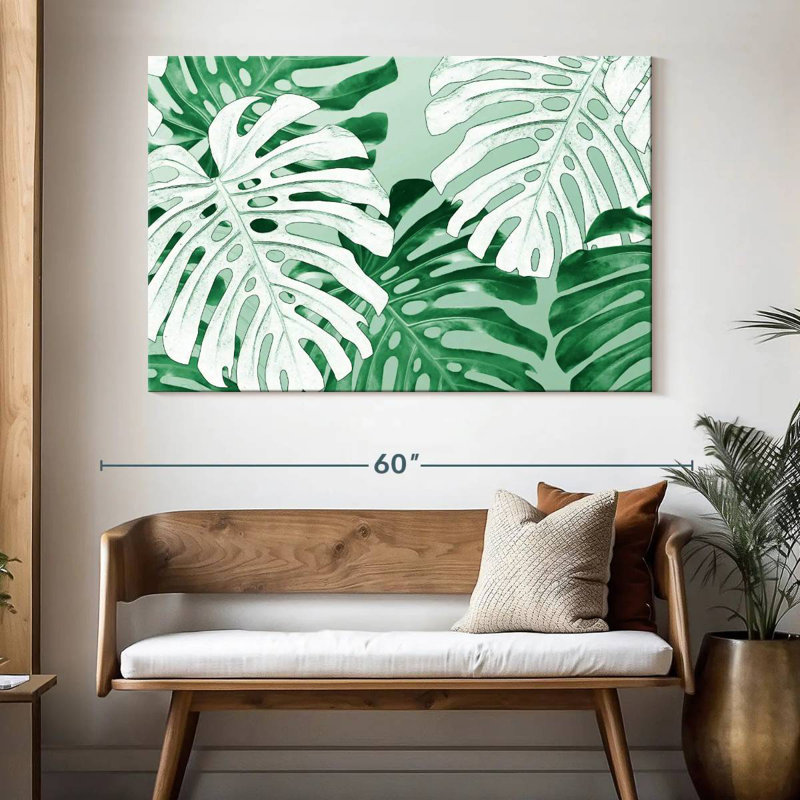 Monstera de la jungle tropicale Harnek, H 34 po x l 51 po