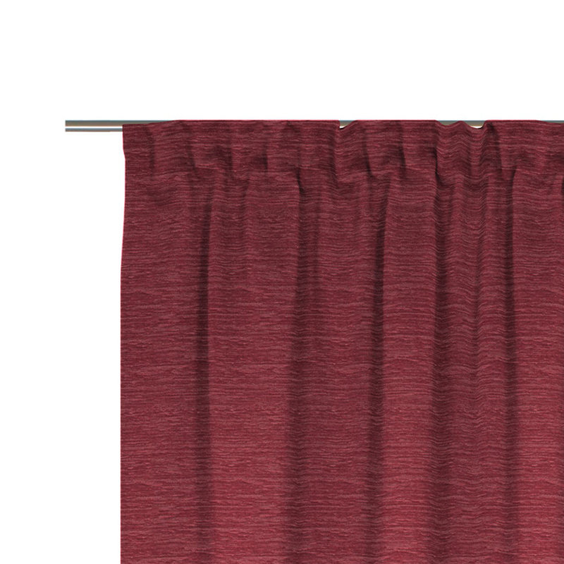 Breedlove Room Darkening Curtain Single Panel, Red, 225cm H x 270cm W