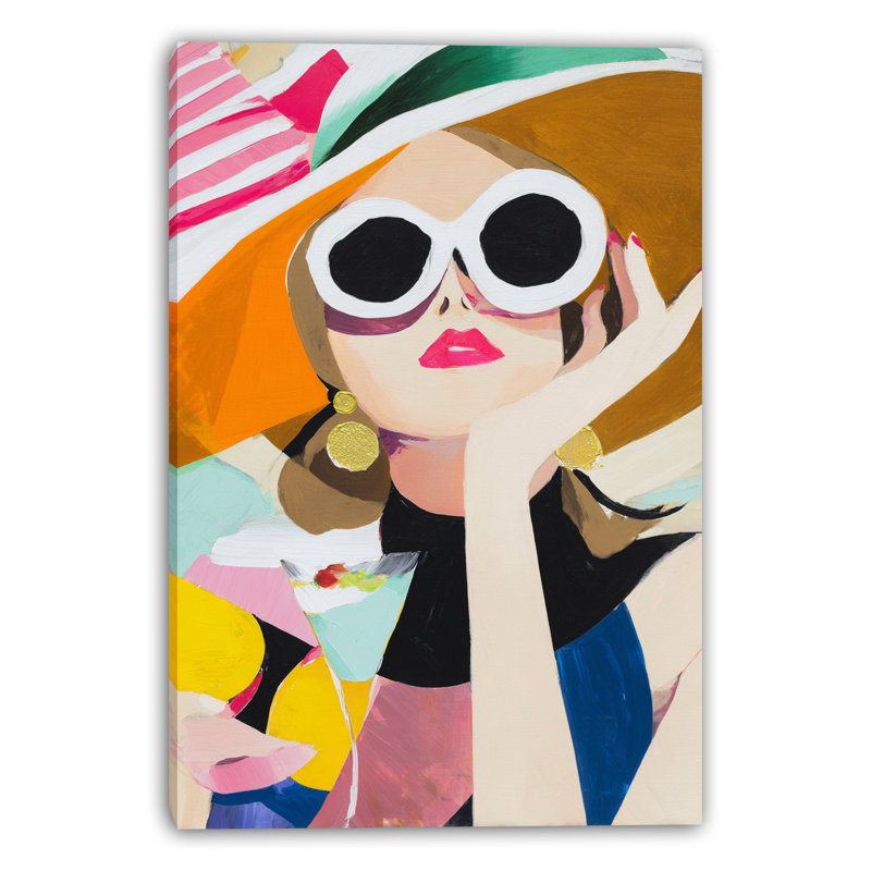 «Resort Cocktail Daydream», art mural sur toile, H 36 po x l 24 po x P 1,5 po
