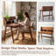 100% bois massif Bureau d'écriture Bureau d'ordinateur Mid Century Modern Home Office Table avec tiroir pour chambre à coucher