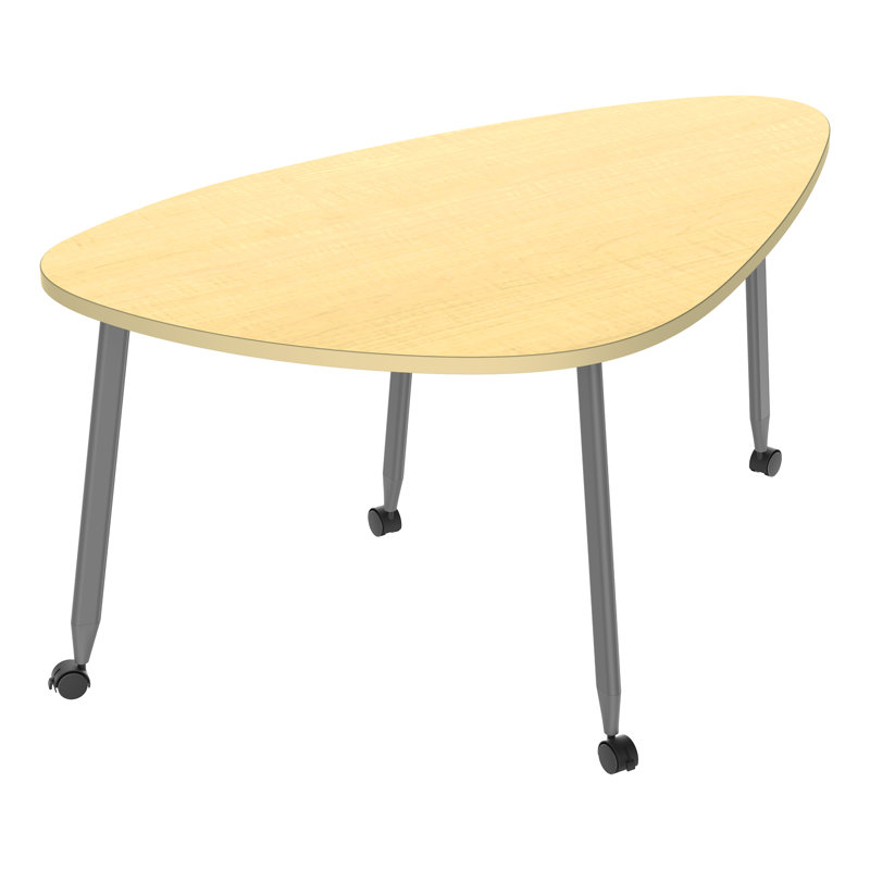 Table mobile à triangles arrondis - collaboration de groupe polyvalente, Tanné