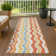 Machine Washable Indoor/Outdoor Bourkelands ACN2342 Stripes Rug