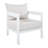 Contour 27.6" Outdoor Curved Patio Accent Chair with Aluminum Frame and Cushions-125962977-125962980