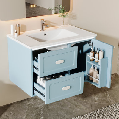 76 mm Wall Mounted Bathroom Vanity