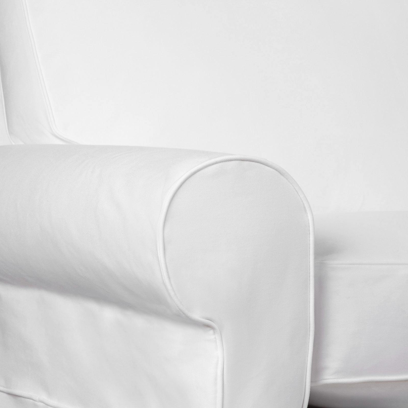 Porter Armchair, Classic Bleach White Twill