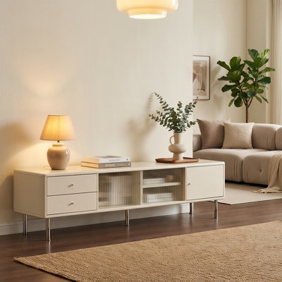 Meuble télé en bois de chêne, meubles en bois massif, chêne nord-américain, matériau, conception moderne, solution de rangement élégante et fonctionnelle, décoration intérieure