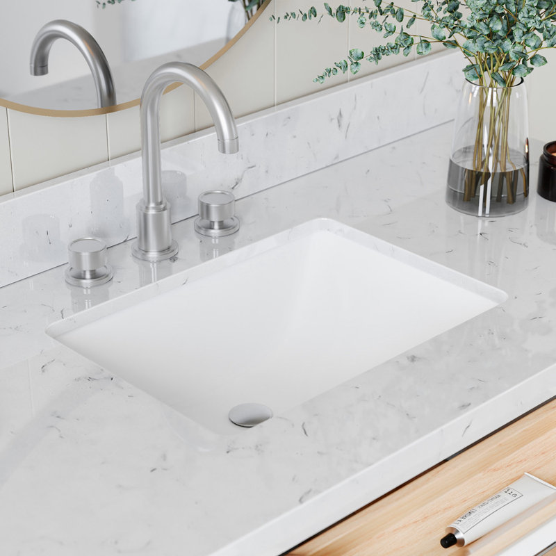 ARIEL Monroe 48 Single Sink Bathroom Vanity with Carrara Quartz Top, White, 48" - 49", Carrara White Quartz