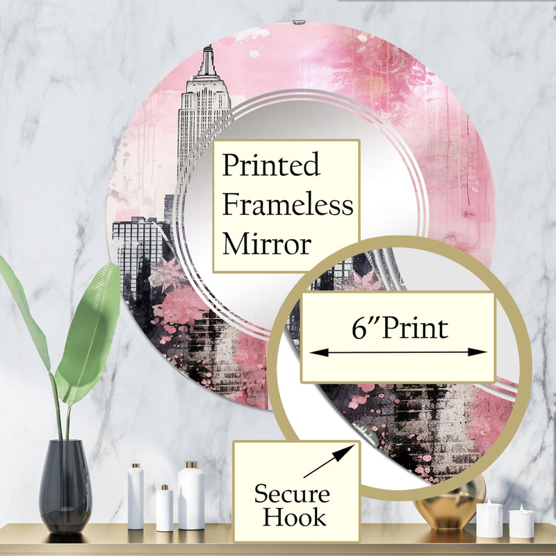 Miroir mural Mufrid, 32 po x 32 po