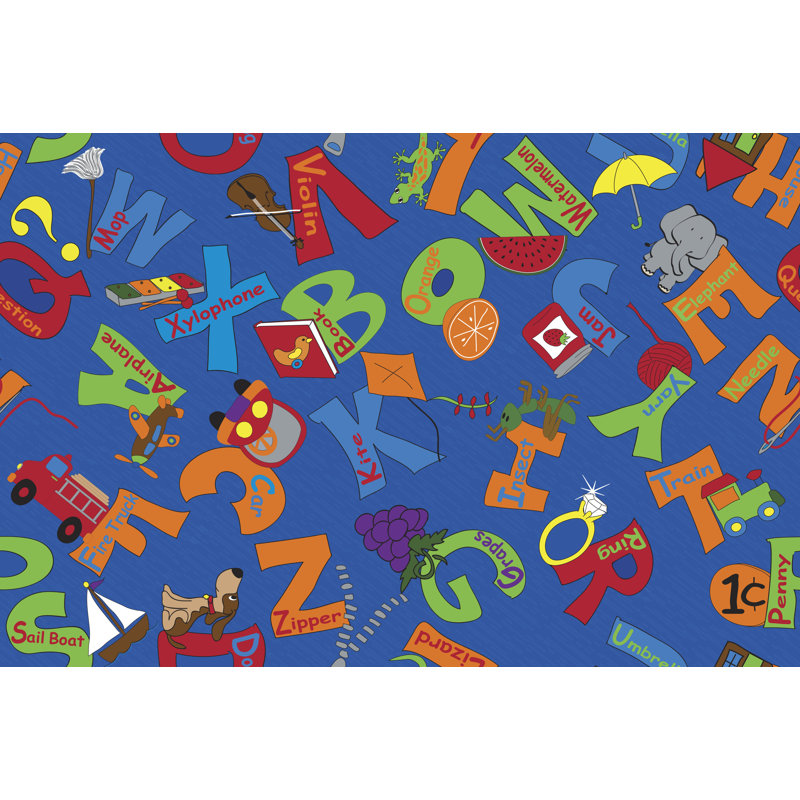 Tapis pour enfant «I Know my ABCs», Rectangle 4 pi x 6 pi