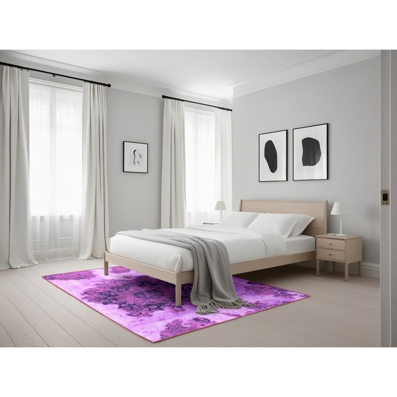Tapis mauve Deah, Rectangle 5 pi x 7 pi