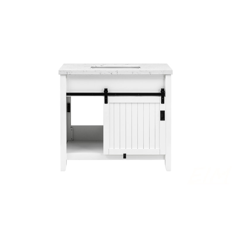 Meuble-lavabo 37 po avec plateau en pierre reconstituée, meubles-lavabos et meubles-lavabos 37 po