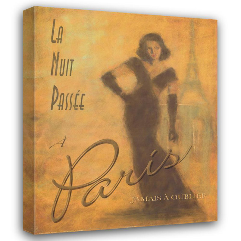 Soirée à Paris, H 24 po x l 19 po