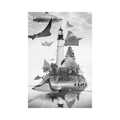 Mantaray Island by David Loblaw - Wrapped Canvas Print