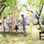 Support d'arche de mariage en or 7 pi x 4 pi avec piquets en forme de U
