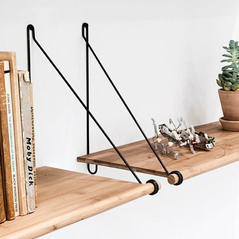 Shaun Bamboo Solid Wood Floating Shelf