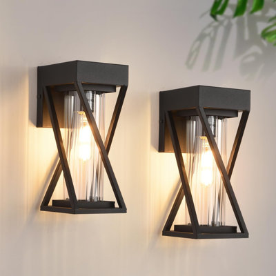 Wall Lights Set Of 2 Exterior Sconce Lighting Fixtures