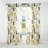 Green Cubic Botanical Dreams I - Patchwork Curtain - Velvet Room darkening - 1 panel-95458098