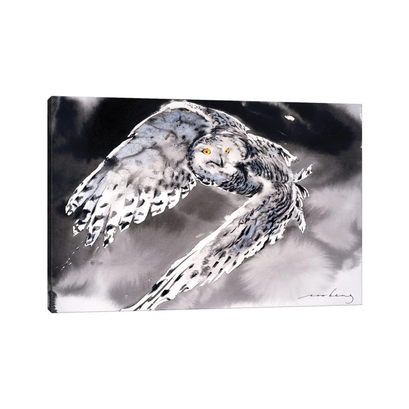 Snowy Owl II 1 Piece Wrapped Canvas Wall Art, 45.72cm H x 66.04cm W