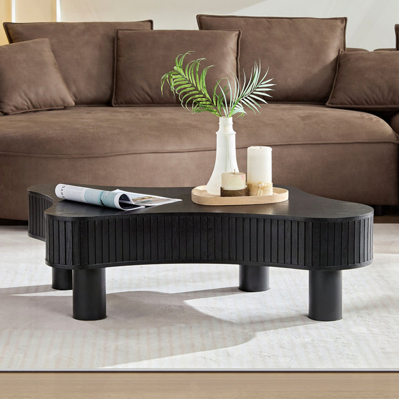 Table basse tambour Modern, Noir