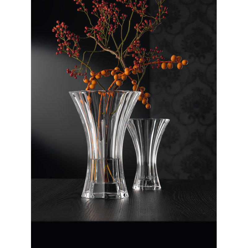Vase de table en cristal transparent sans plomb 10,63 "Saphir