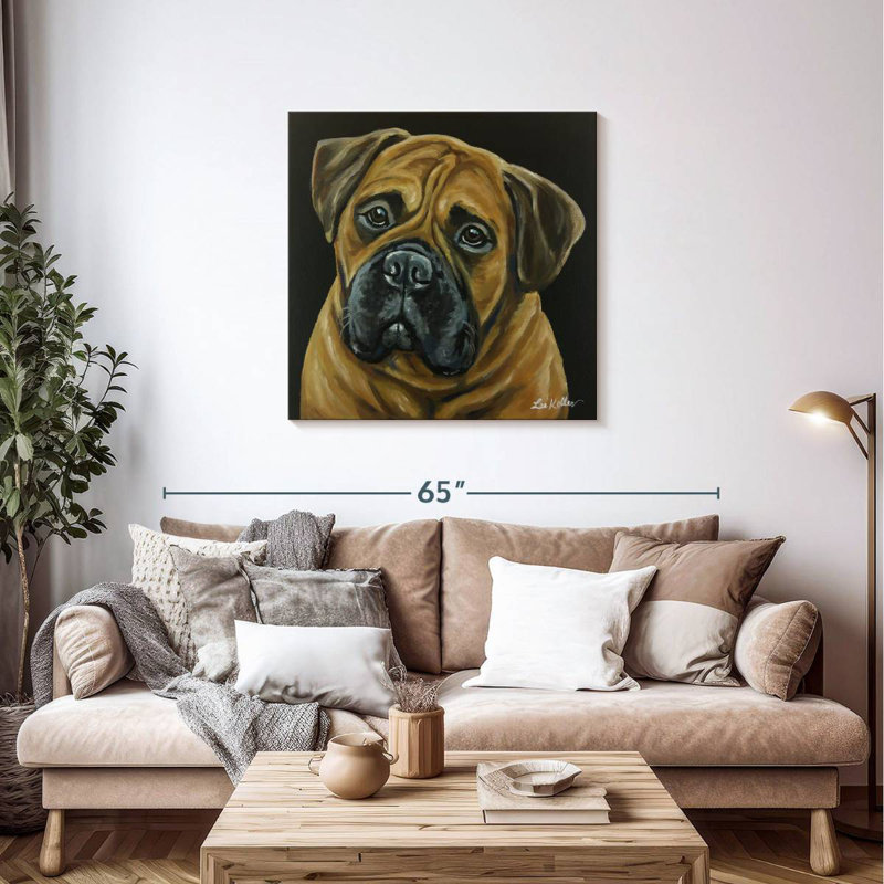 Brampt Bull Mastiff, 36" H x 36" W