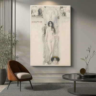 Sculpture - toile tendue par Gustav Klimt