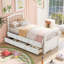 Lit plateforme simple en bois massif avec 6 tiroirs, parfait pour les enfants et des solutions de rangement peu encombrantes