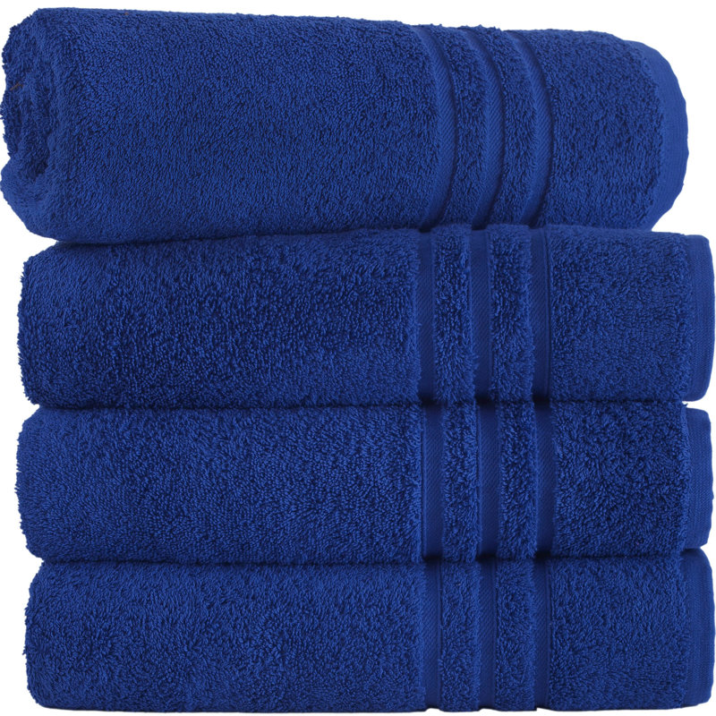 Ensemble de serviettes de bain 100% coton doux et moelleux de qualité supérieure Besednice, Marine