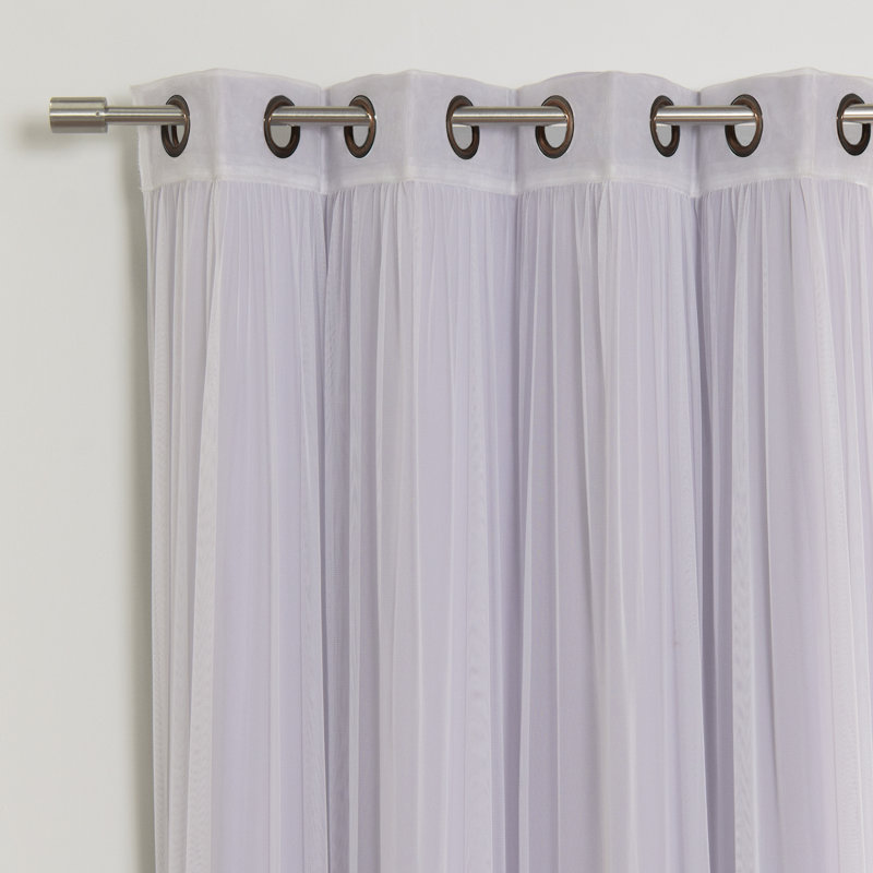 Panneau coulissant en polyester Natascha, l 52" x L 84", Lilas