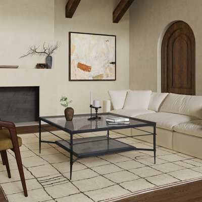 Genevieve Glass Top Single Coffee Table