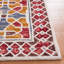 Tapis rouge / jaune en laine / coton touffeté à la main Bobbi-Jane-352039701