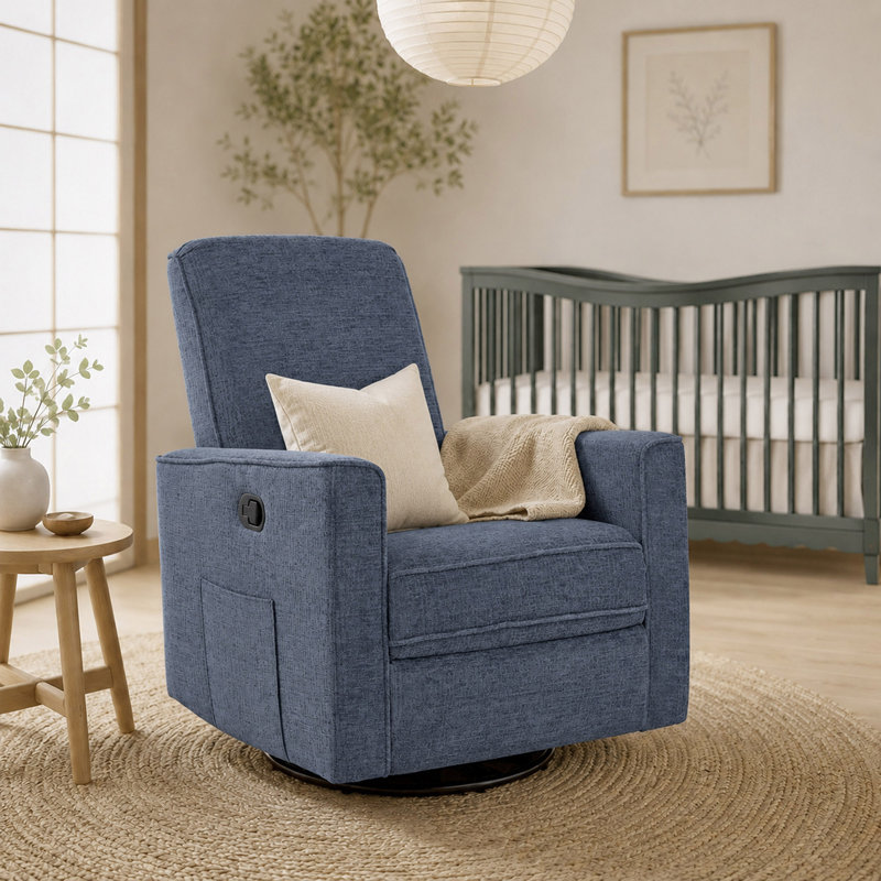 Fauteuil inclinable Evolur Raleigh Basic | Chaise berçante, Blue Foam; Fibre