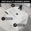 Ensemble de meuble-lavabo moderne blanc composable pour grand espace avec lavabo