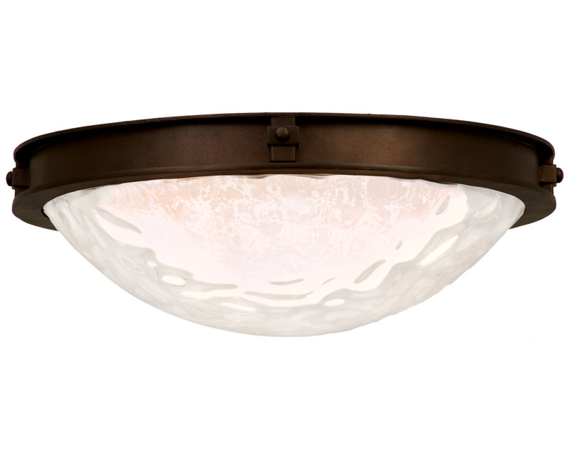 Newport 1 LT Satin Bronze Flush Mount Kalco