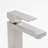 Modern Brushed Nickel Bathroom Faucet, Lead-Free Stainless Steel Single-Handle Vanity Faucet With Water-Saving Aerator-122722951