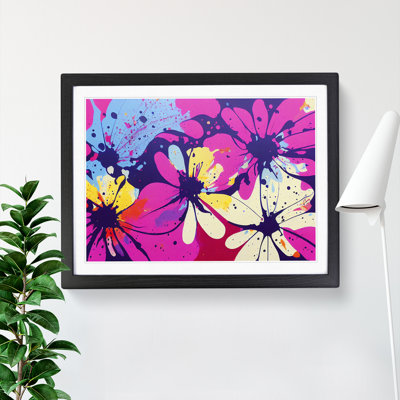 Unbelievable Flower Splash Abstract - Framed Print
