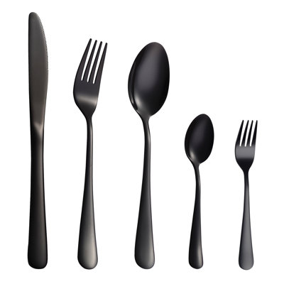 Jesteriii 30 Piece 18/10 Stainless Steel Flatware Set, Service for 6 -  Ebern Designs, A231559A51C54B0EAE3C345B3016147C