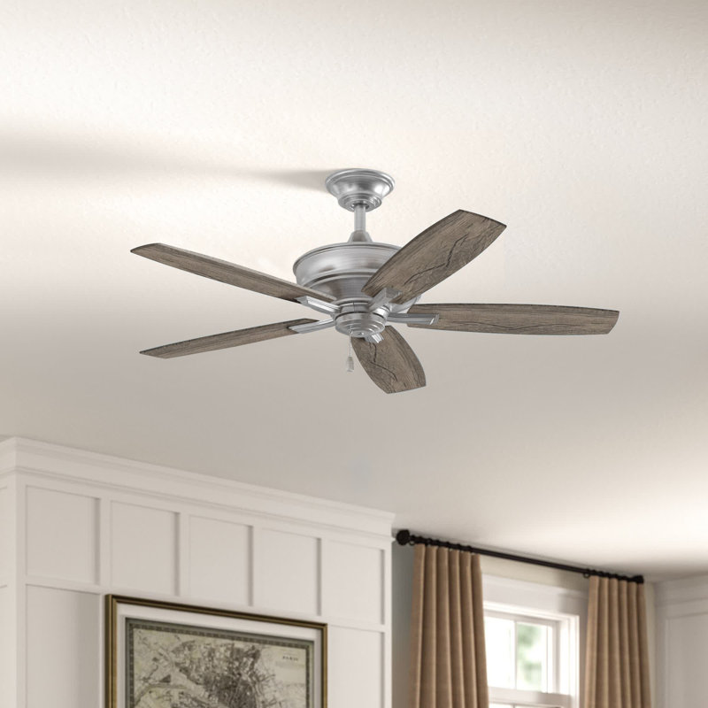Franson 56'' Ceiling Fan, Brushed Polished Nickel