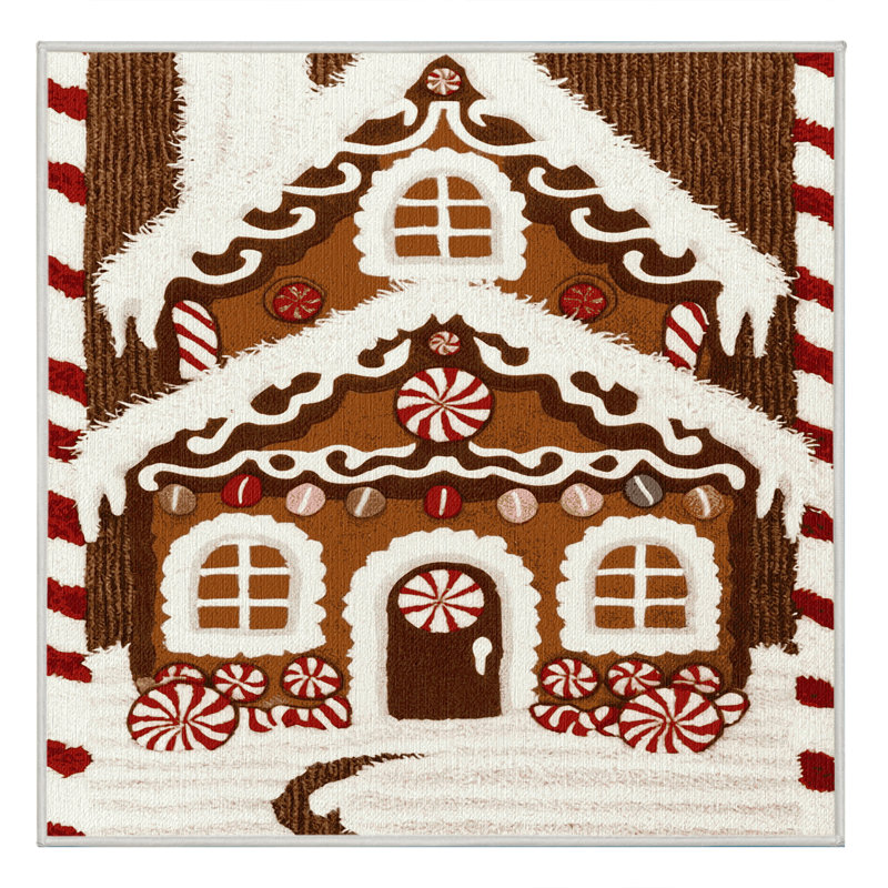 Tapis lavable en pain d'épices maison Desserts, Carré 8 pi