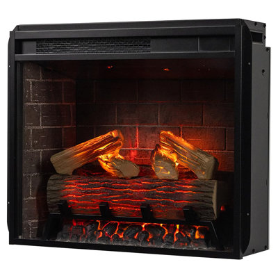 Modern Ember Augustine Mantel Package with 28" Electric Fireplace - Alexa & Google Asst Compatible