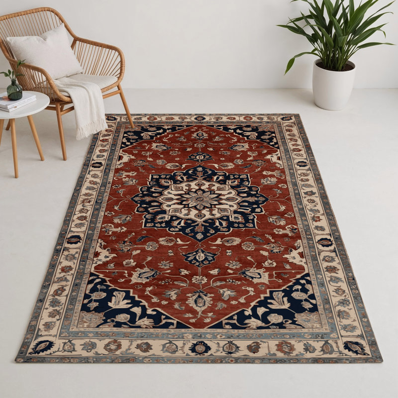 Tapis turc intérieur et extérieur brun, Rectangulaire 3 pi x 5 pi