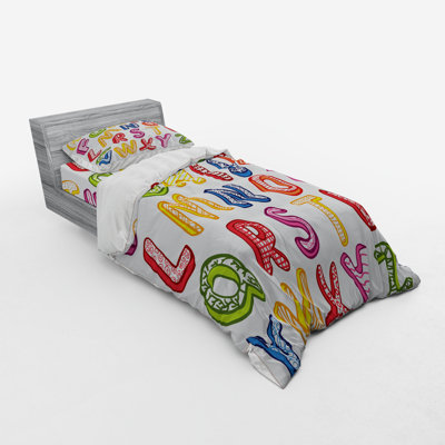 Ensemble de housse de couette éducatif